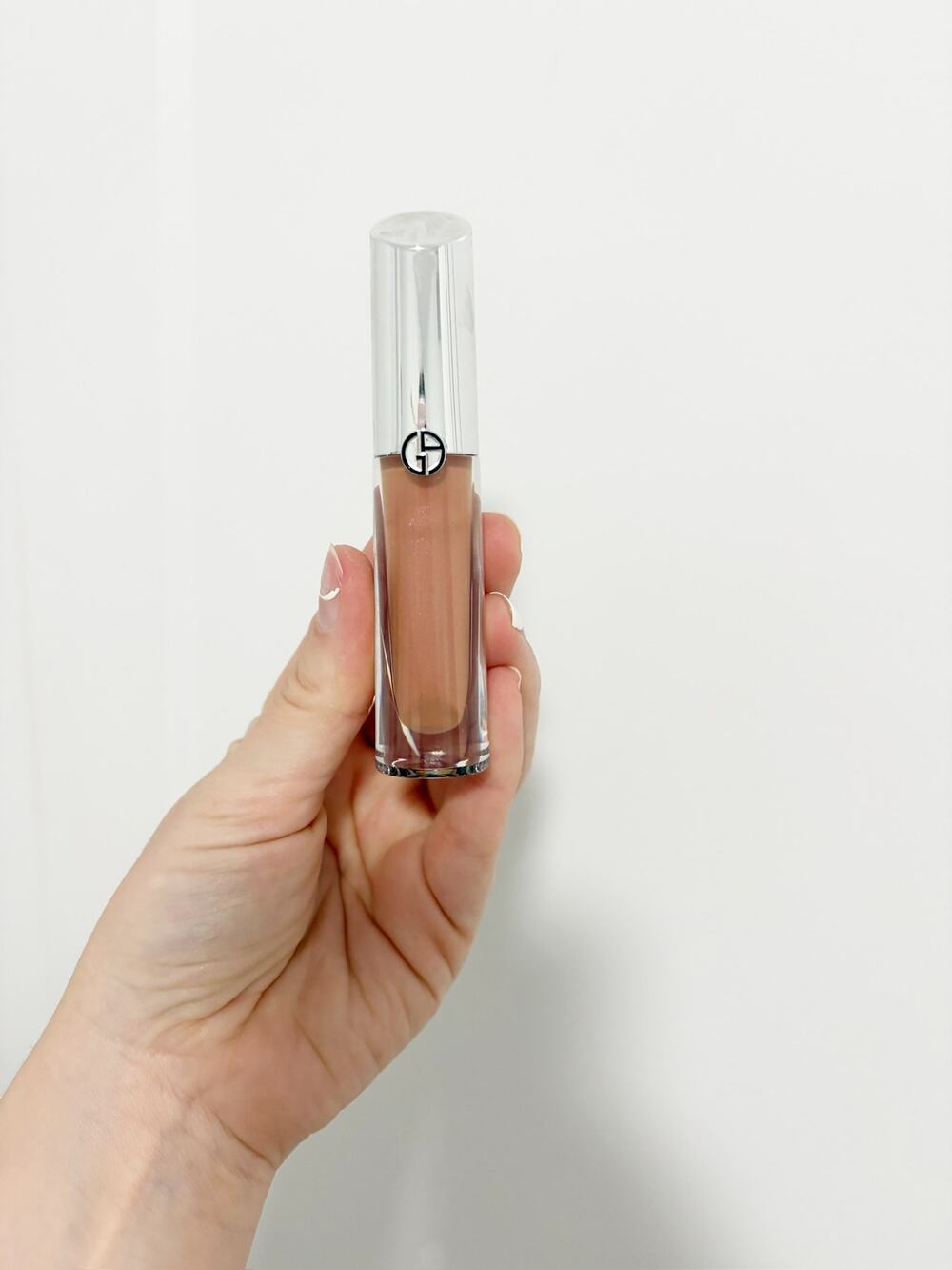 NEW Giorgio Armani Beauty Prisma Glass Lip Gloss in 07 Nude Glow.